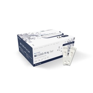 Bộ kit xét nghiệm nhanh Covid-19 ag test Humasis (25 kit/hộp)